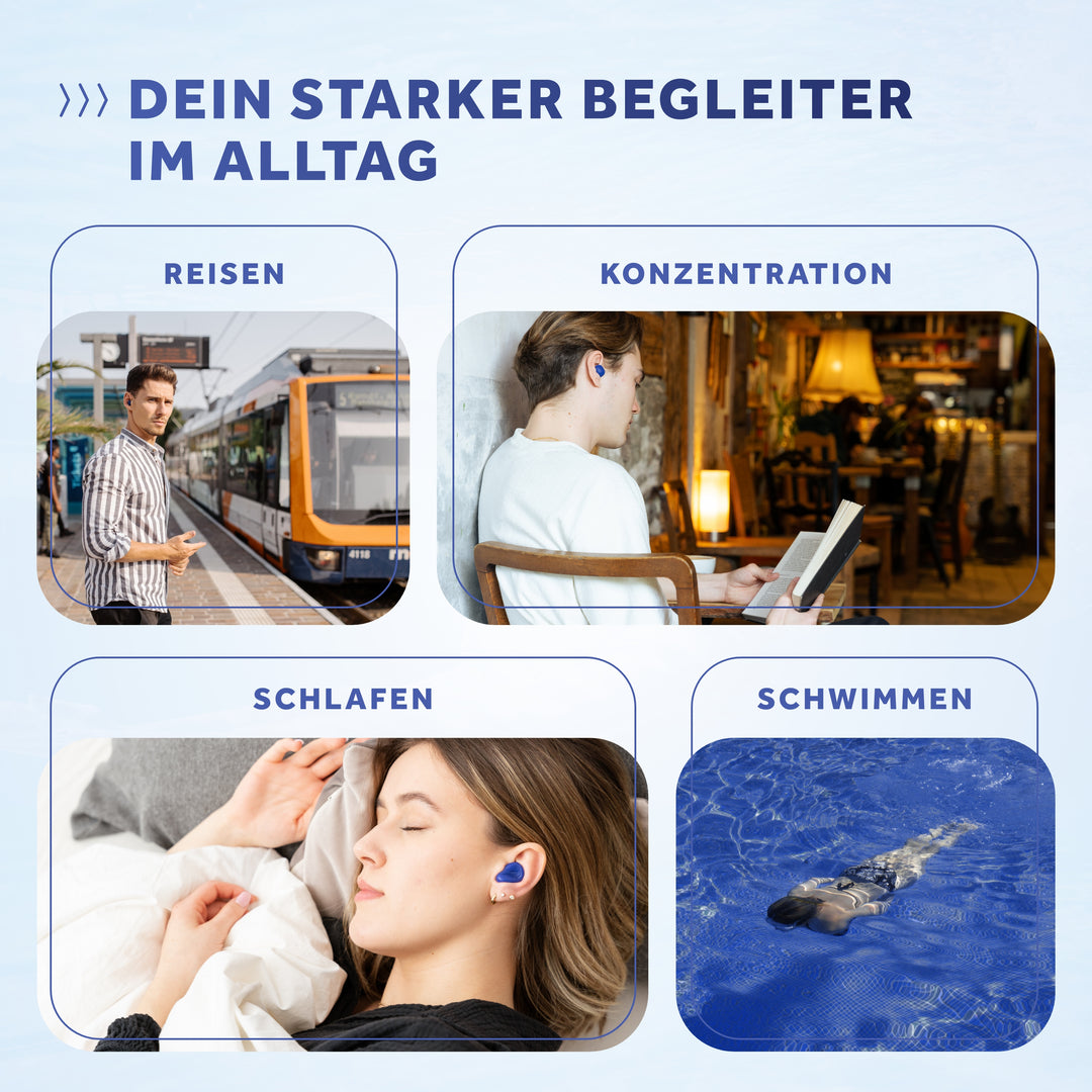 SCHALLWERK® Soft+ | 12 silicone earplugs