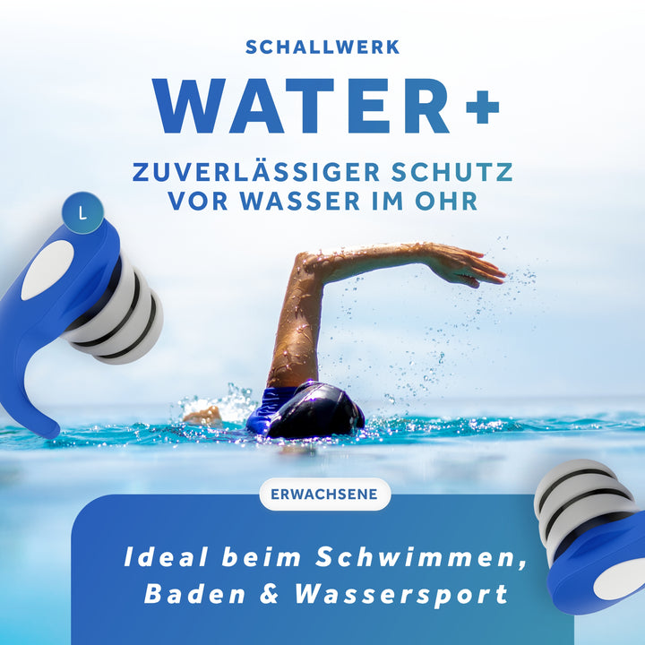 Water+ | Wasserschutz für die Ohren von Kinder & Erwachsenen