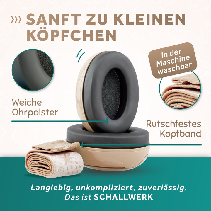 SCHALLWERK® Mini+ | Hearing protection for very small heads
