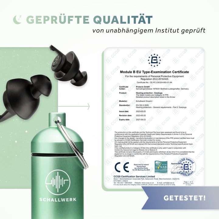 Dream+ | Bouchons d'oreilles de protection auditive pour dormeurs latéraux
