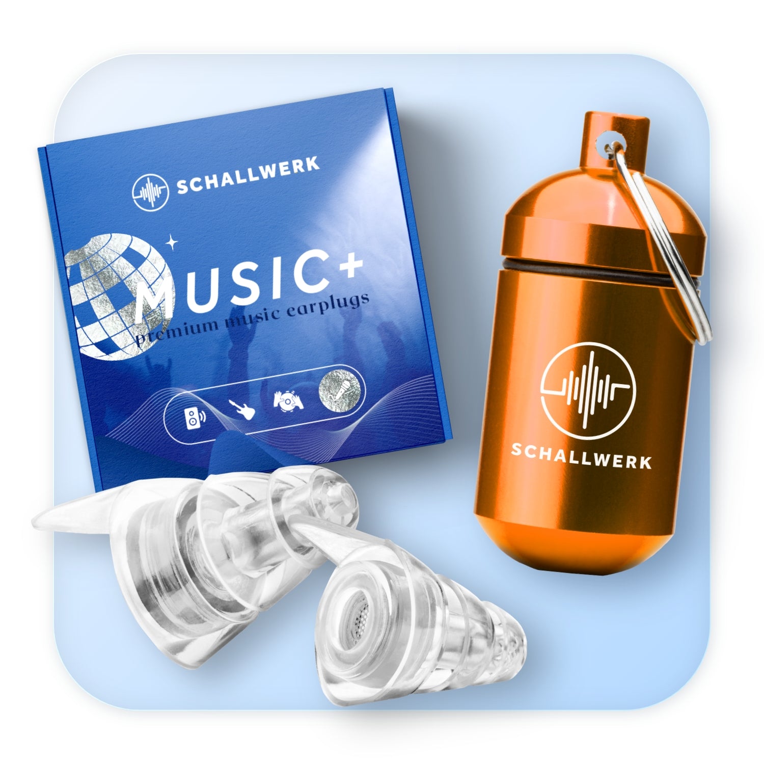 SCHALLWERK Music+ | Hearing protection earplugs for concerts &amp