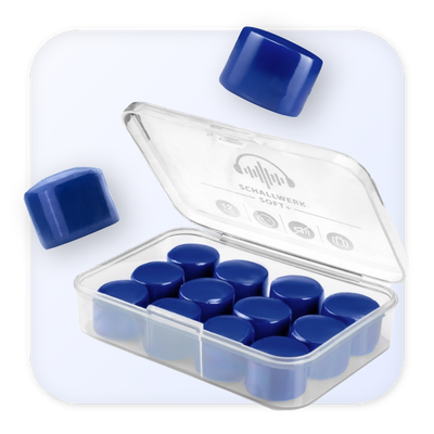 SCHALLWERK® Soft+ | 12 silicone earplugs