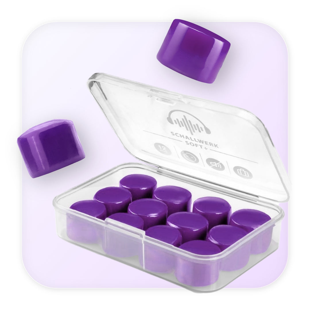Soft+ | 12 bouchons d'oreilles en silicone