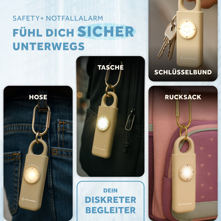 Safety+ | Porte-clés d'alarme d'urgence