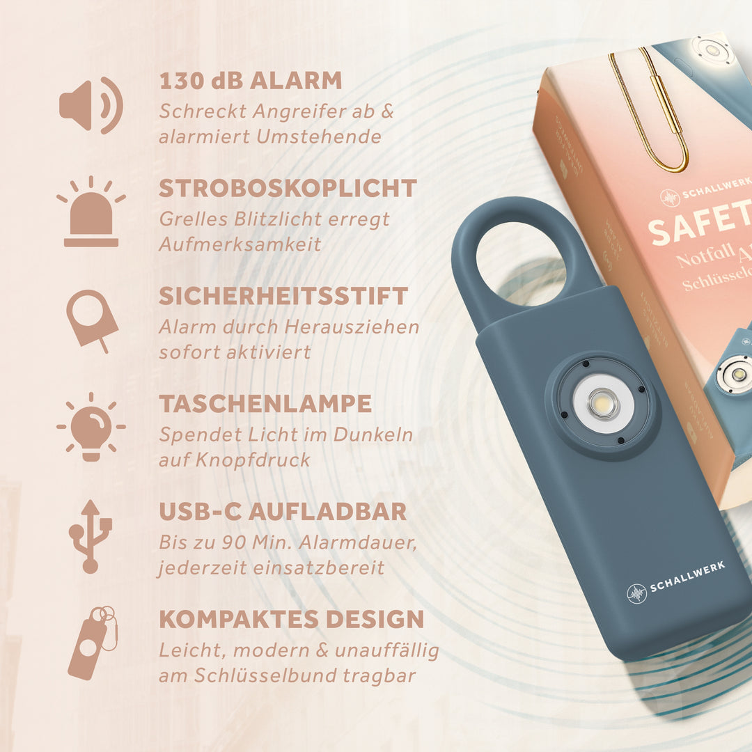 Safety+ | Porte-clés d'alarme d'urgence