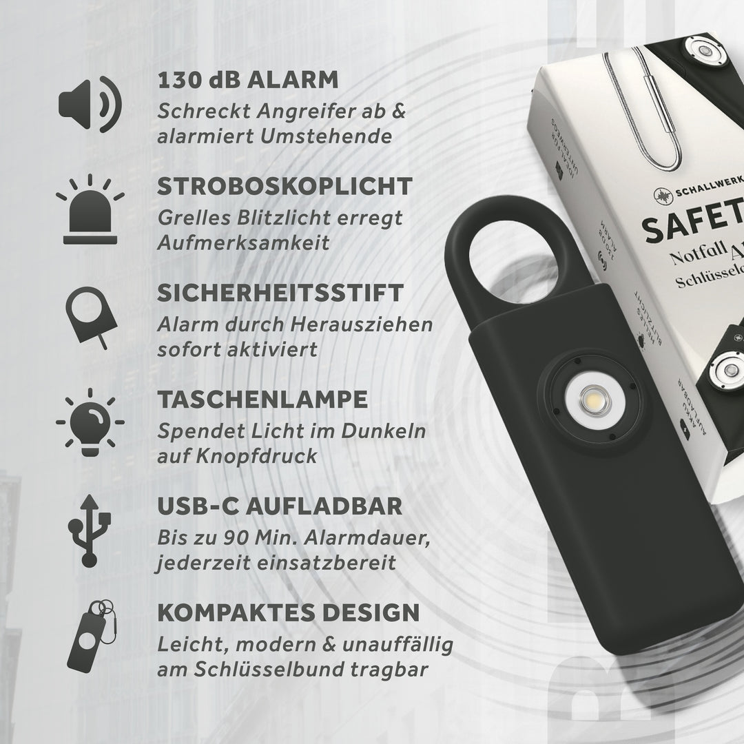 Safety+ | Taschenalarm Schlüsselanhänger