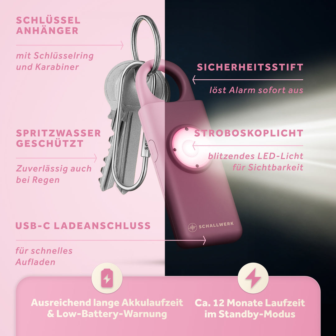 Safety+ | Taschenalarm Schlüsselanhänger