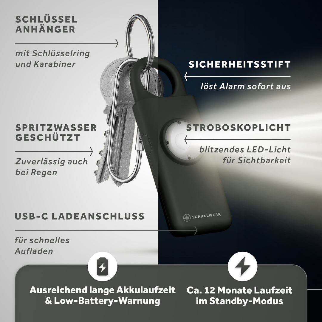 Safety+ | Taschenalarm Schlüsselanhänger