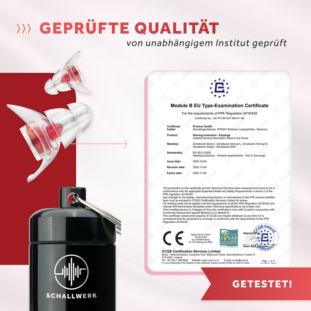 SCHALLWERK Women+ Gehörschutz Ohrstöpsel 