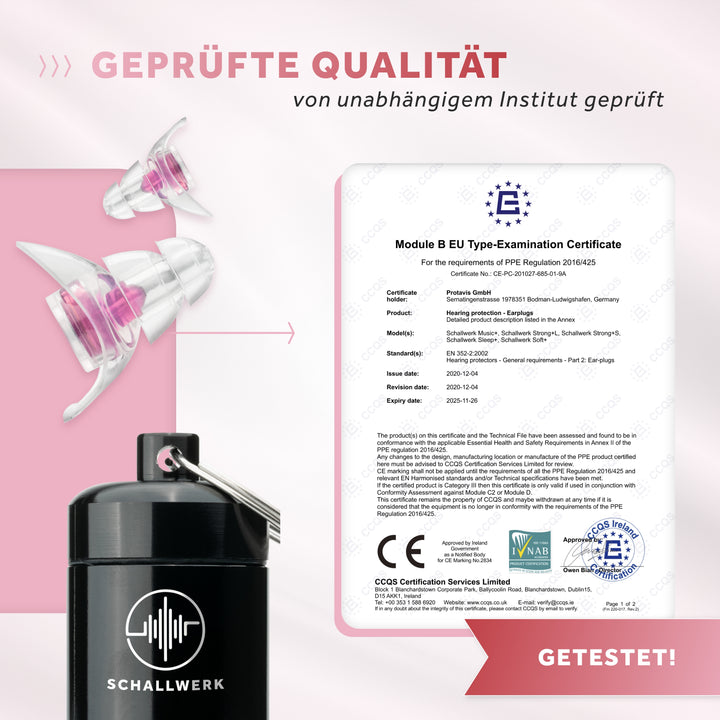 Schallwerk Women Gehörschutz geprüfte Qualität