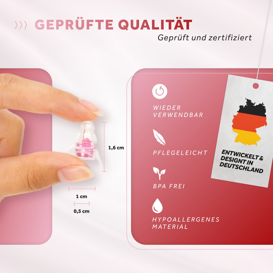 SCHALLWERK Women+ Gehörschutz Ohrstöpsel  Produktinformationen 