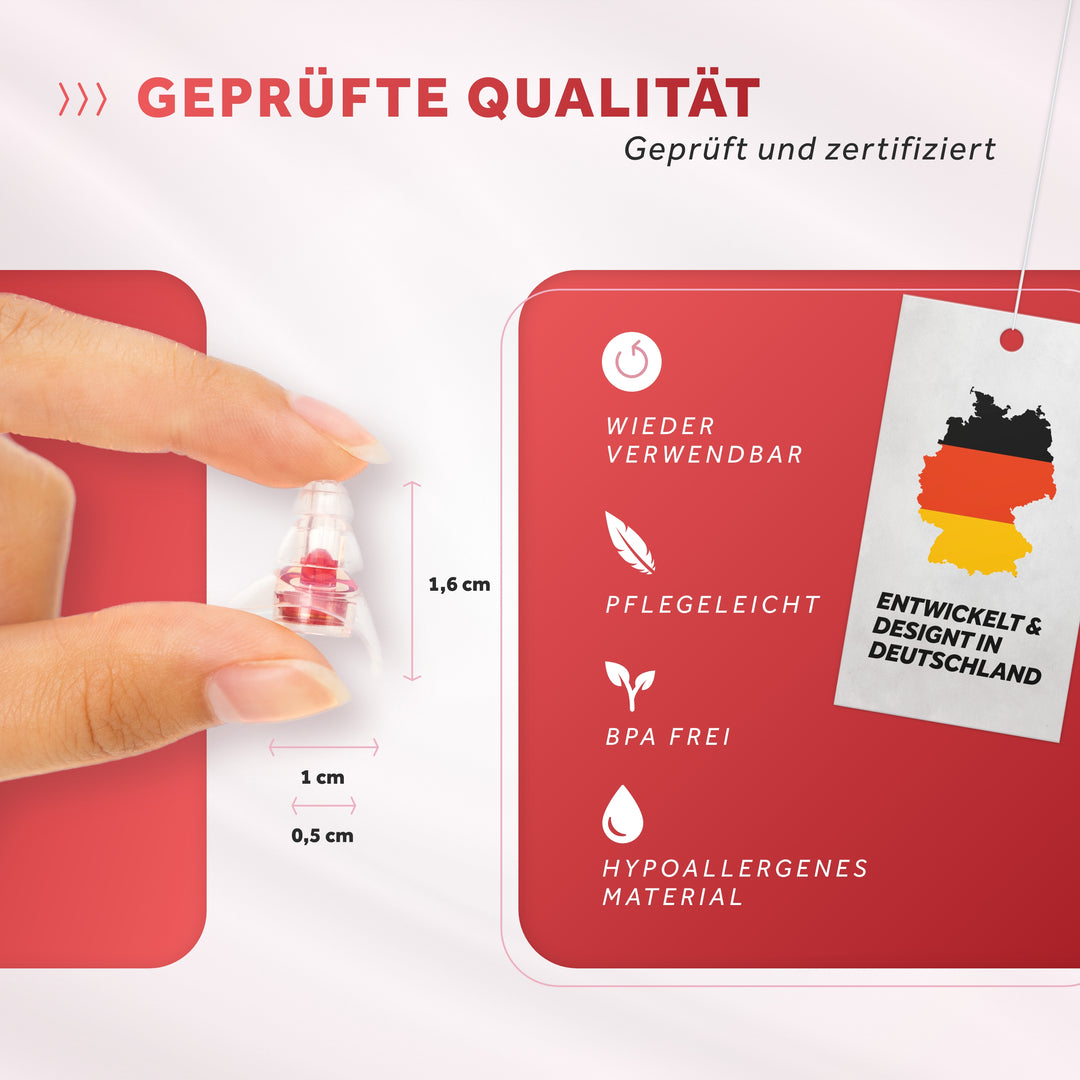 SCHALLWERK Women+ Gehörschutz Ohrstöpsel 