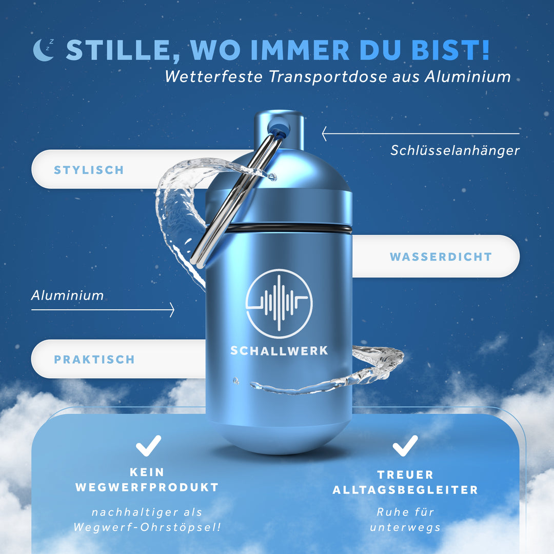 Schallwerk Sleep Gehörschutz mit wasserfester Transportdose